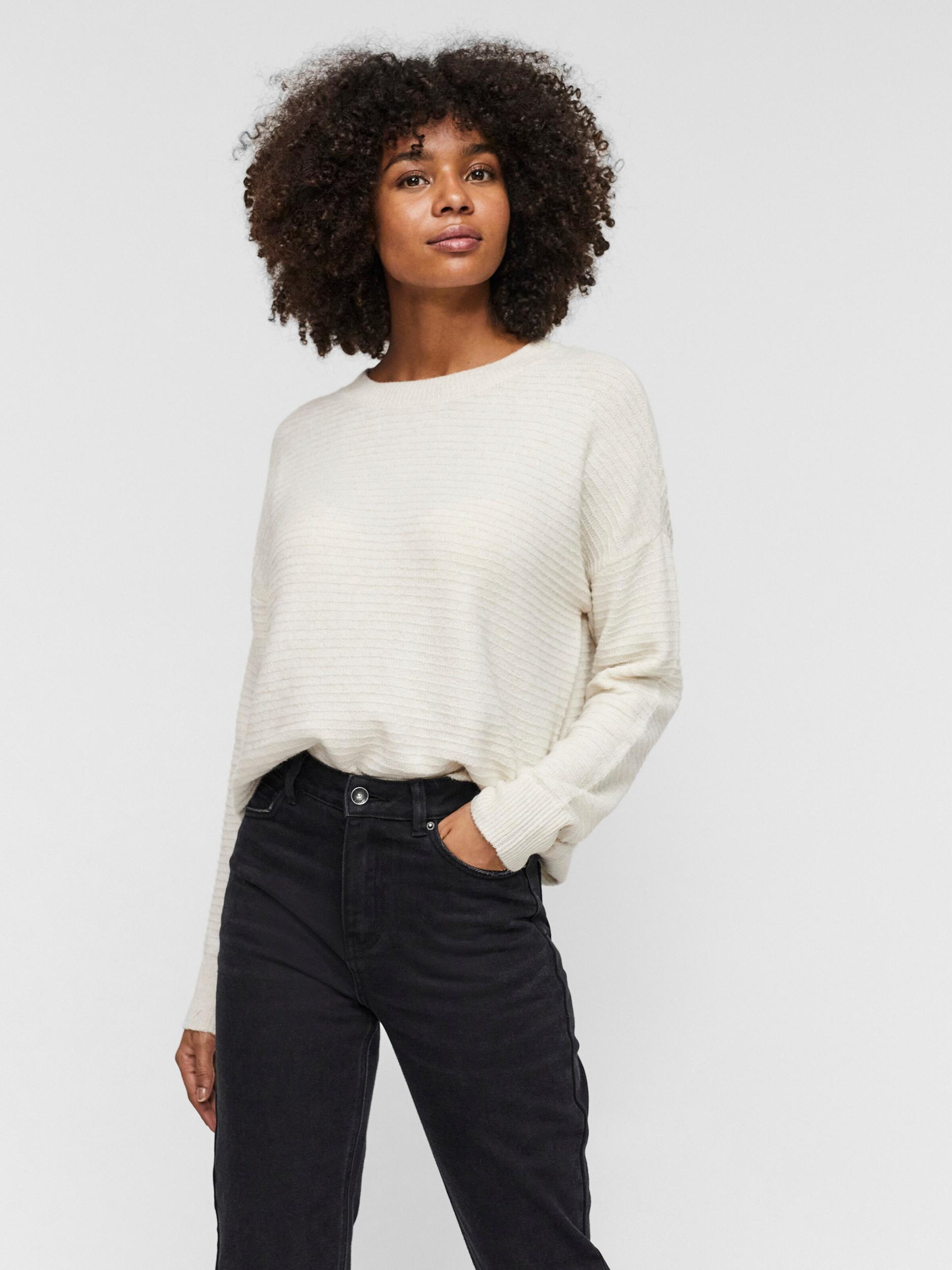 Frauen Pullover & Strick VERO MODA Pullover 'Doffy' in Wollweiß - JY94201 Frauen Pullover & Strick VERO MODA Pullover 'Doffy' in Wollweiß - JY94201