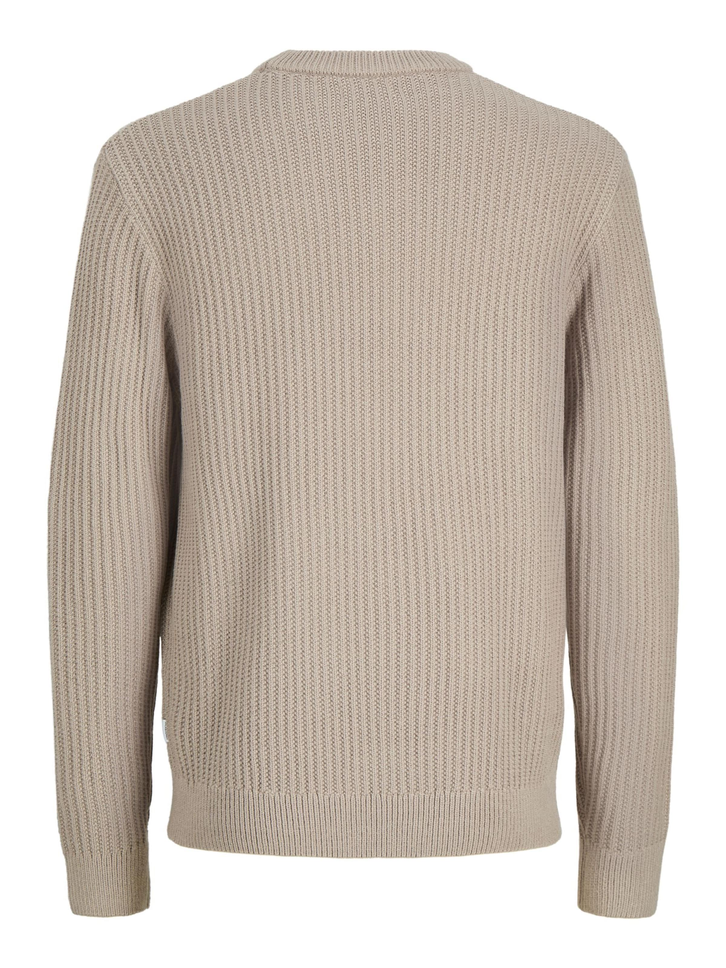 JACK & JONES Sweater 'JJSage' in Beige