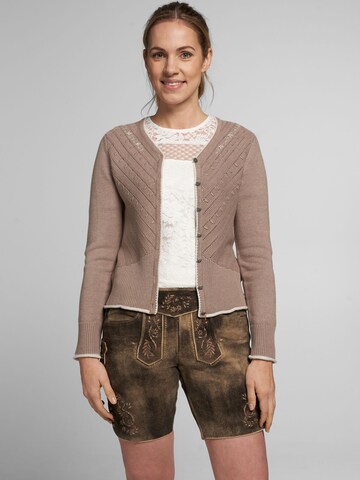 SPIETH & WENSKY Knit Cardigan 'Abby' in Grey: front