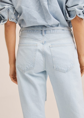 MANGO Wide Leg Jeans 'Danish' in Blau