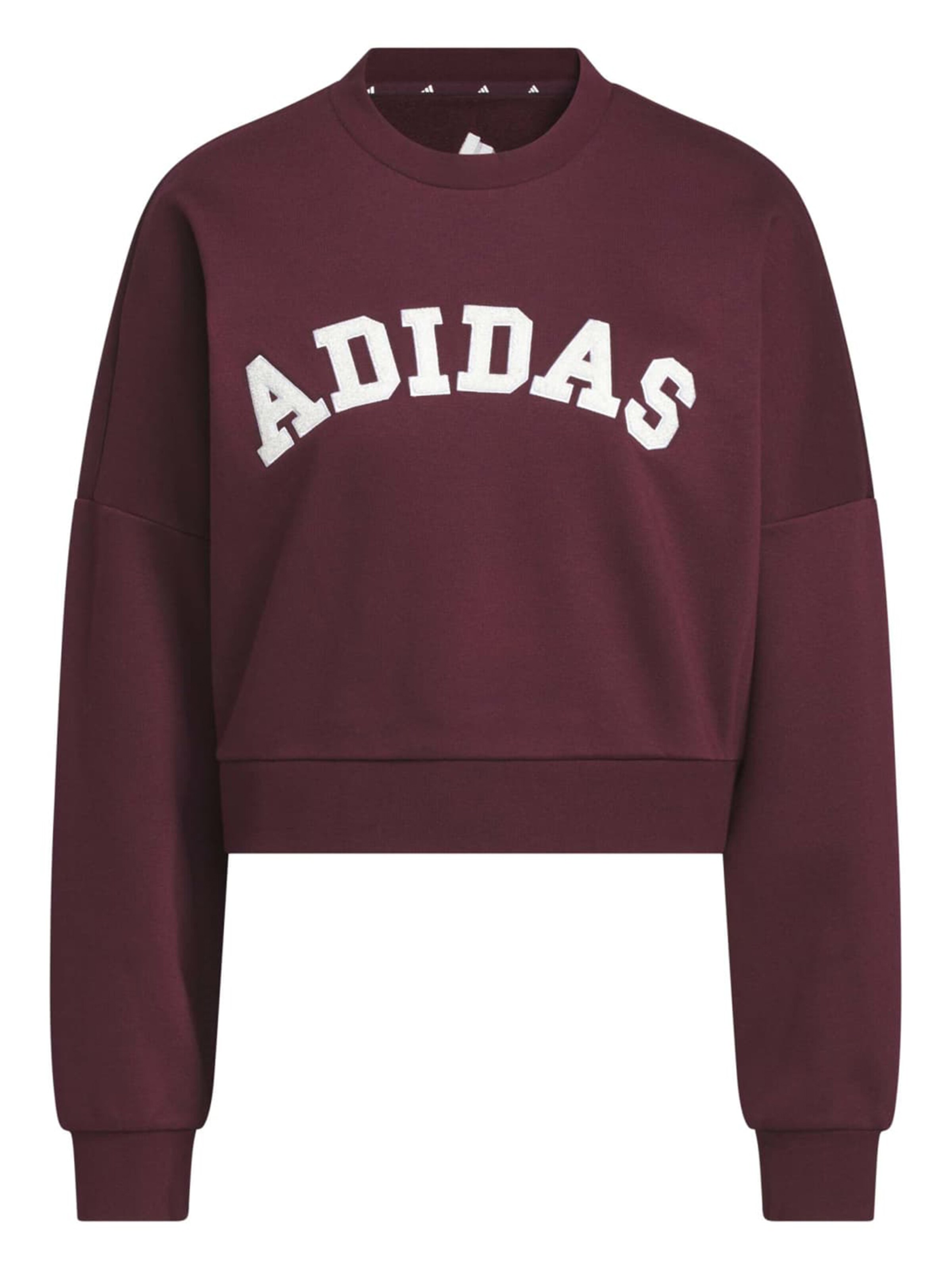 ADIDAS SPORTSWEAR Sportief sweatshirt 'Holiday' in XS in de kleur Bourgogne / Wit, Productweergave