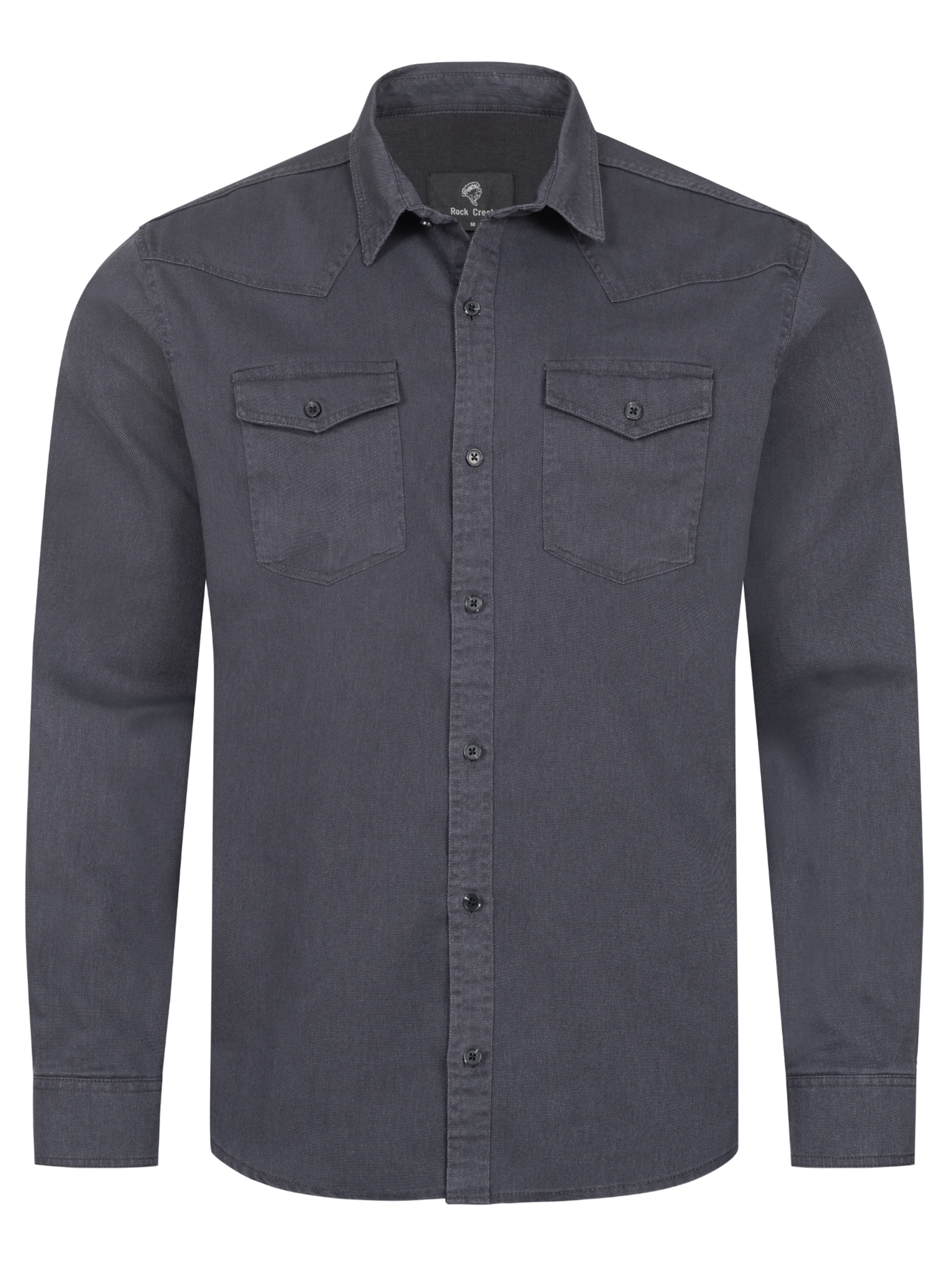 Rock Creek Hemd in Grau: Vorderseite