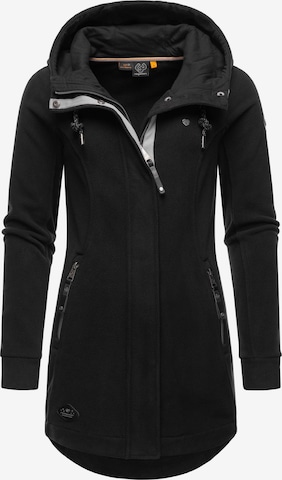 Ragwear Bluza polarowa 'Letti' w kolorze czarny: przód