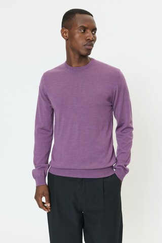 Coupe regular Pull-over 'Margrate' Matinique en violet : devant