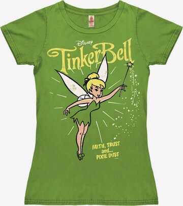 LOGOSHIRT T-Shirt 'Tinkerbell Pixie Dust' in Grün: predná strana