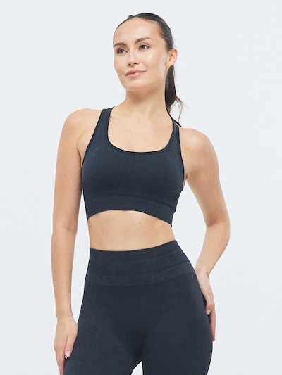 DRILLS Apparel Sports bra 'XFUNCTION Racer Bra' in XS in Mottled black, Item view