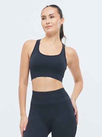 DRILLS Apparel Bustier Sport bh 'XFUNCTION Racer Bra' in Zwart: voorkant