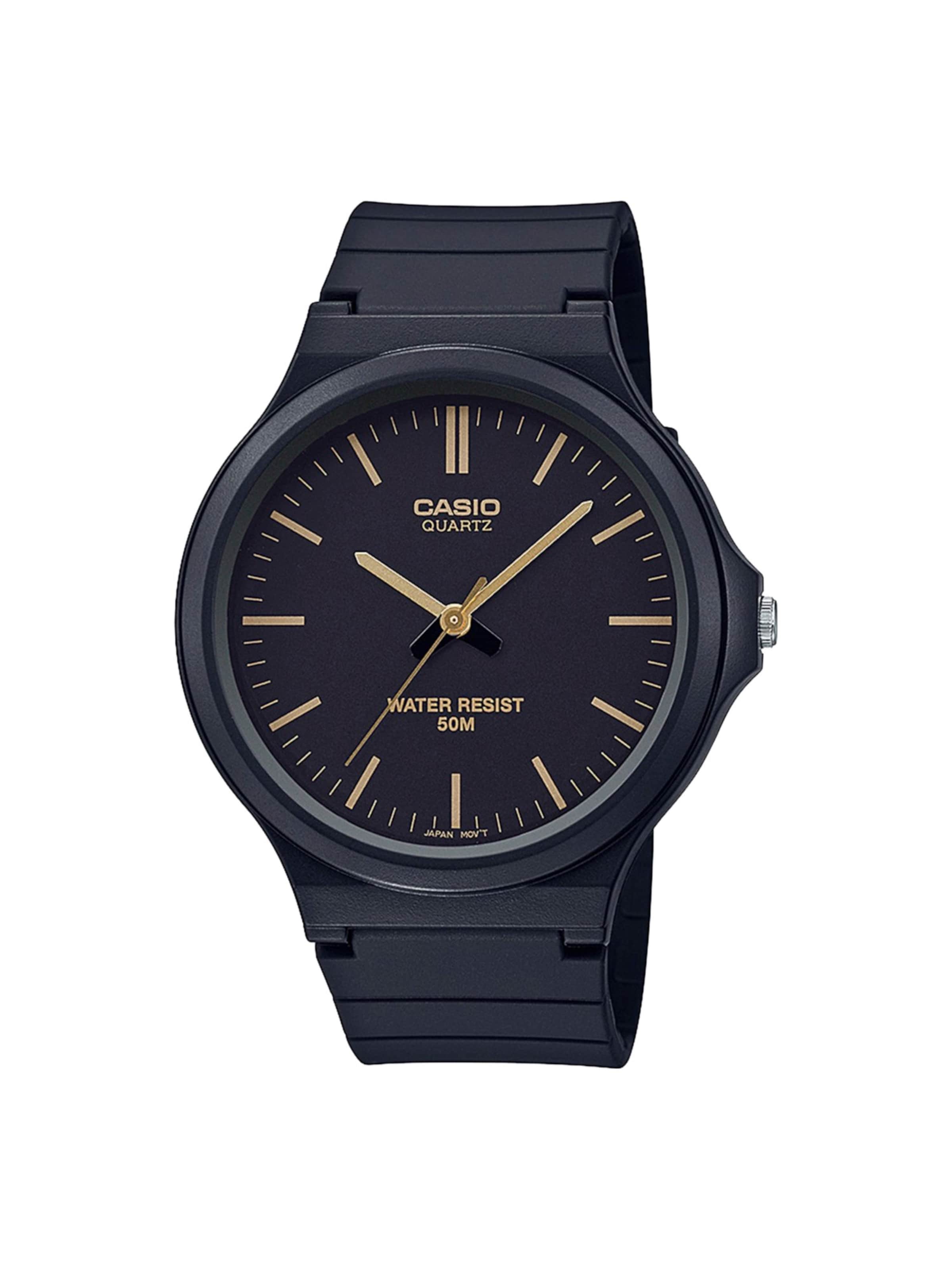 CASIO Analoog horloge in Zwart: voorkant