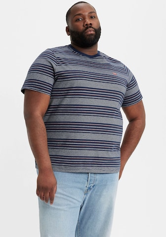 Levi's® Big & Tall Тениска 'Original Housemark Tee' в синьо: отпред