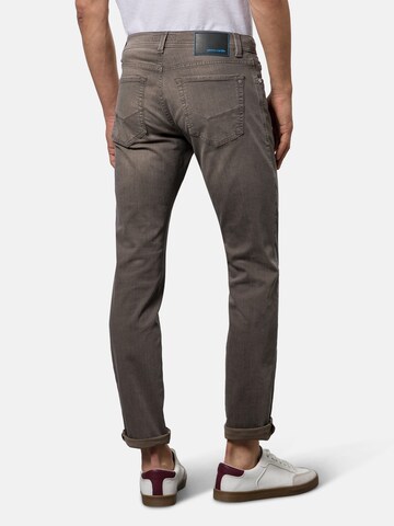 PIERRE CARDIN Slimfit Jeans 'Lyon' in Braun