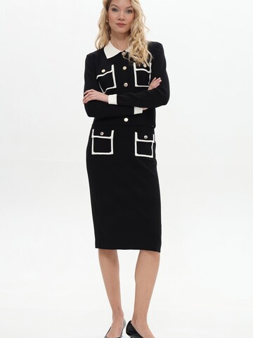 Passioni Strickjacke in Schwarz