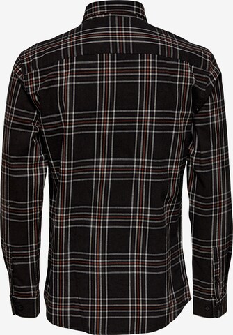 Only & Sons Slim fit Overhemd 'ARI' in Bruin