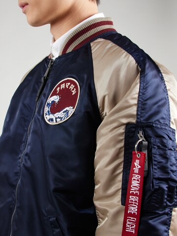 Veste mi-saison 'Japan Warrior Souvenir' ALPHA INDUSTRIES en bleu