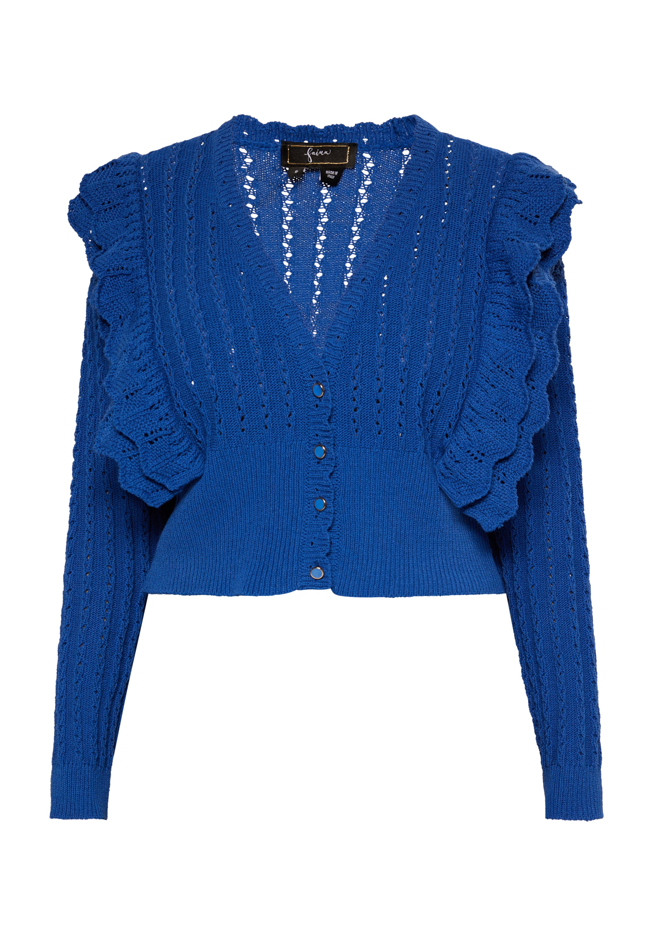 Cardigan faina en bleu : devant