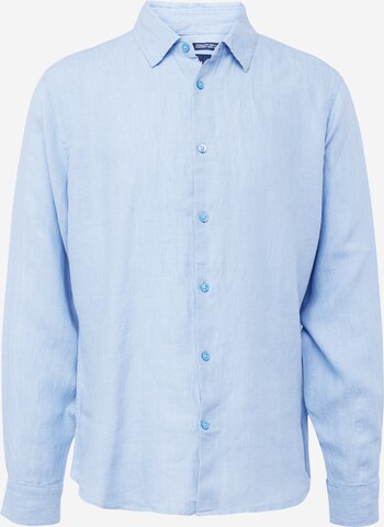GAP Regular fit Button Up Shirt in Blue: front