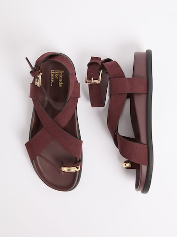 Friends Like These - Sandalias de dedo en rojo
