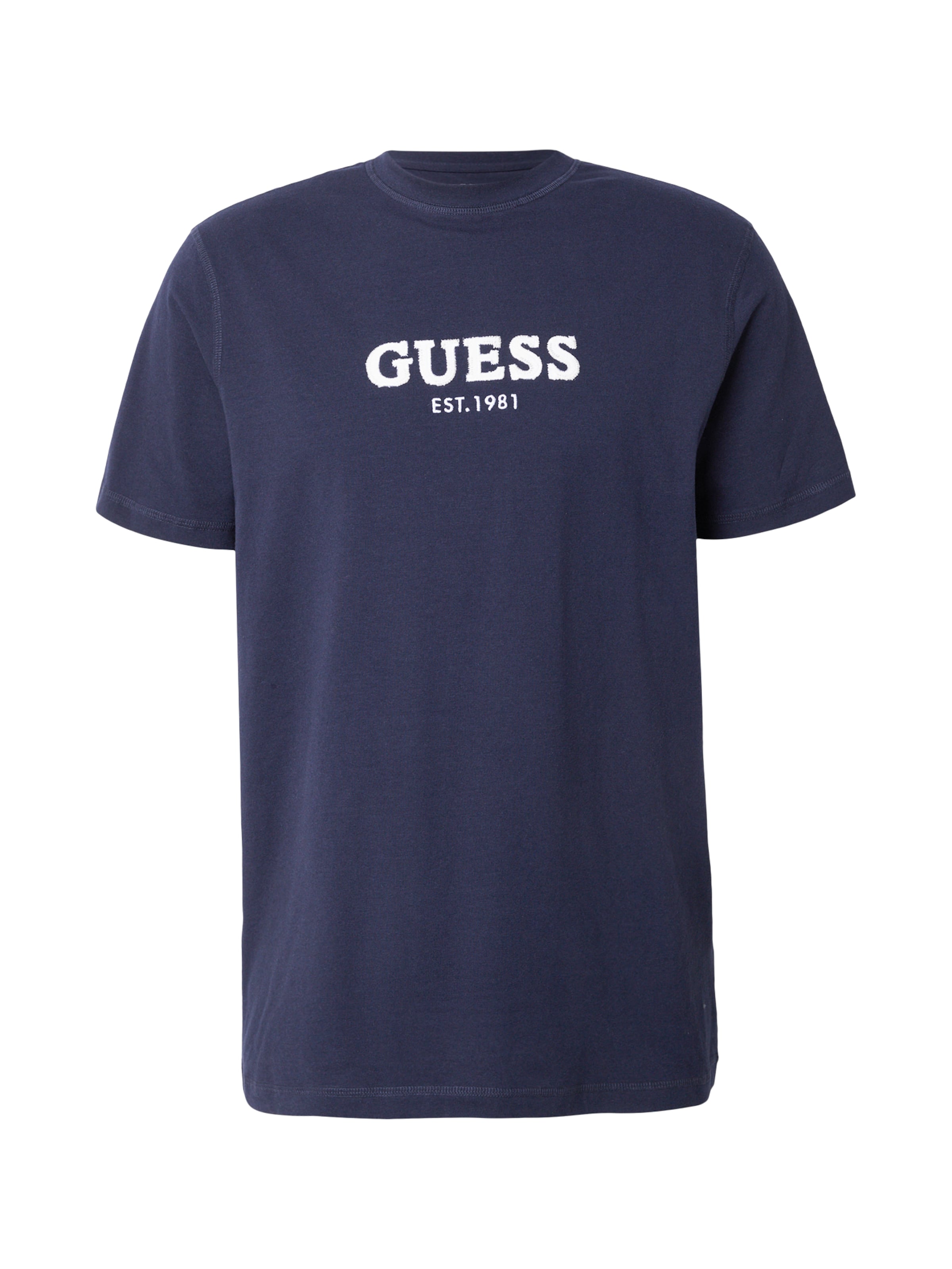GUESS - Camiseta en azul: frente