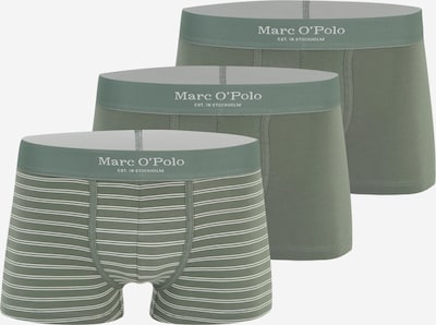 Marc O'Polo Boxershorts in dunkelgrün / weiß, Produktansicht