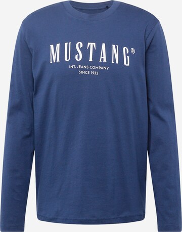 MUSTANG Shirt in Blauw: voorkant