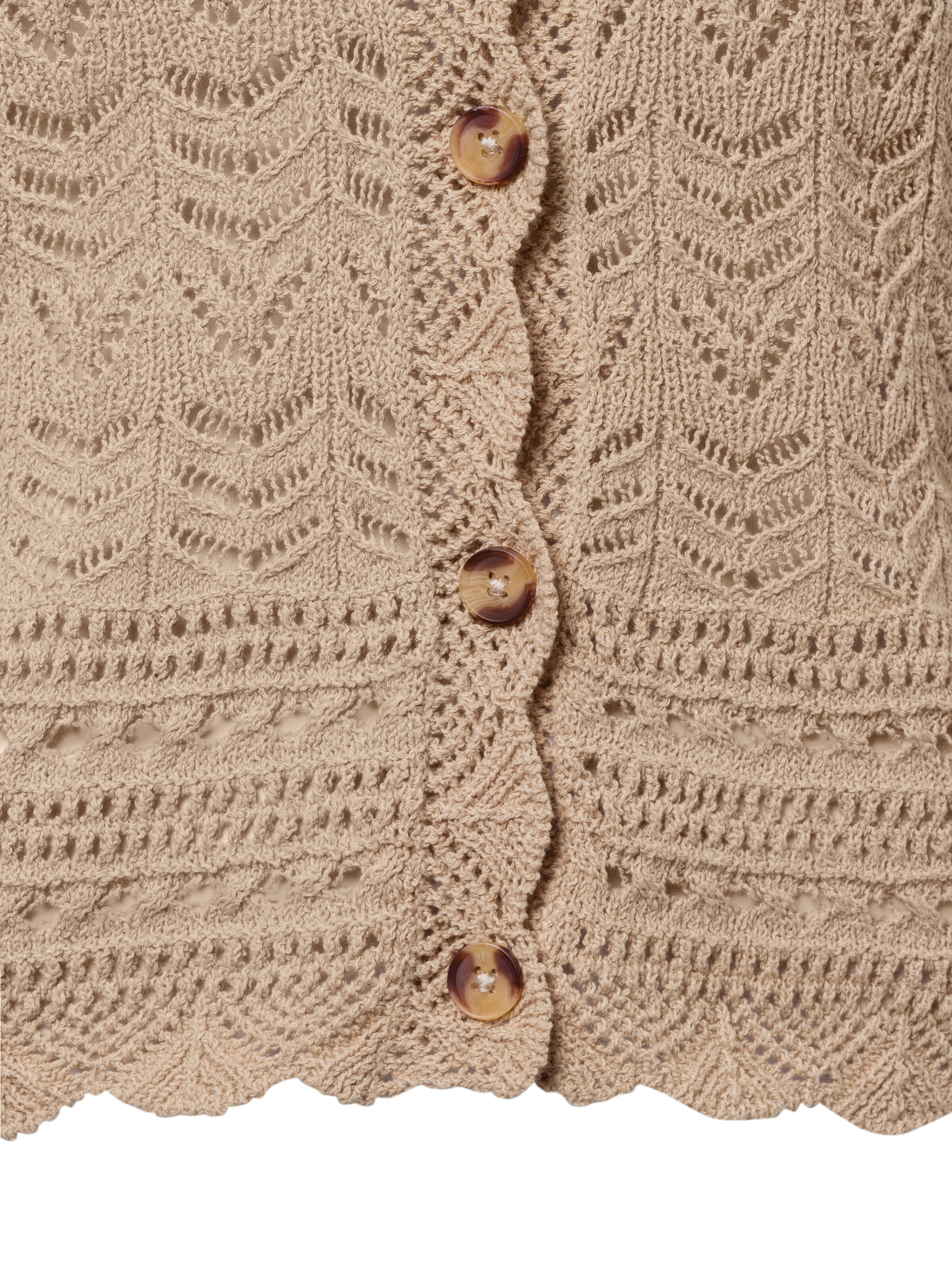 Marie Lund Knit cardigan in Brown