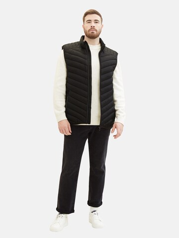 Gilet TOM TAILOR Men + en noir