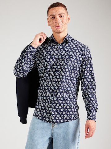 Coupe slim Chemise 'JPRBLAACTIVE' Jack & Jones Premium en bleu : devant