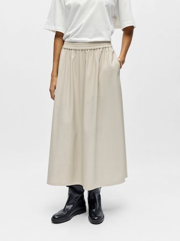 OBJECT Skirt 'OBJEmery' in Beige: front