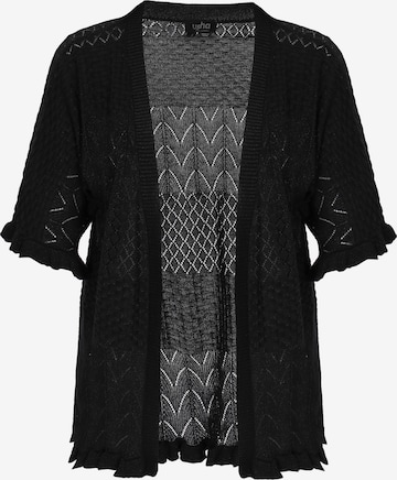 usha BLACK LABELKardigan 'Fashion Look' - crna boja: prednji dio