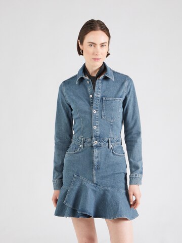 KARL LAGERFELD JEANS Shirt dress in Blue: front