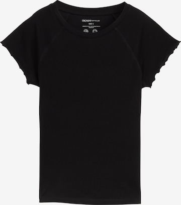 TOM TAILOR DENIM T-Shirt in Schwarz: Vorderseite