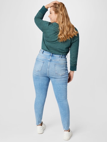 River Island Plus Skinny Fit Дънки 'MOLLY' в синьо