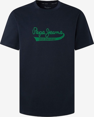 T-Shirt 'CLAUDE' Pepe Jeans en bleu : devant