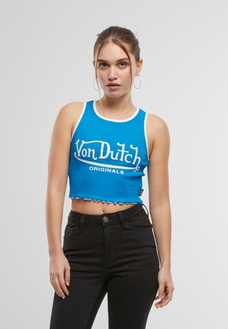 Von Dutch Originals Top 'Ashley' in Blue: front