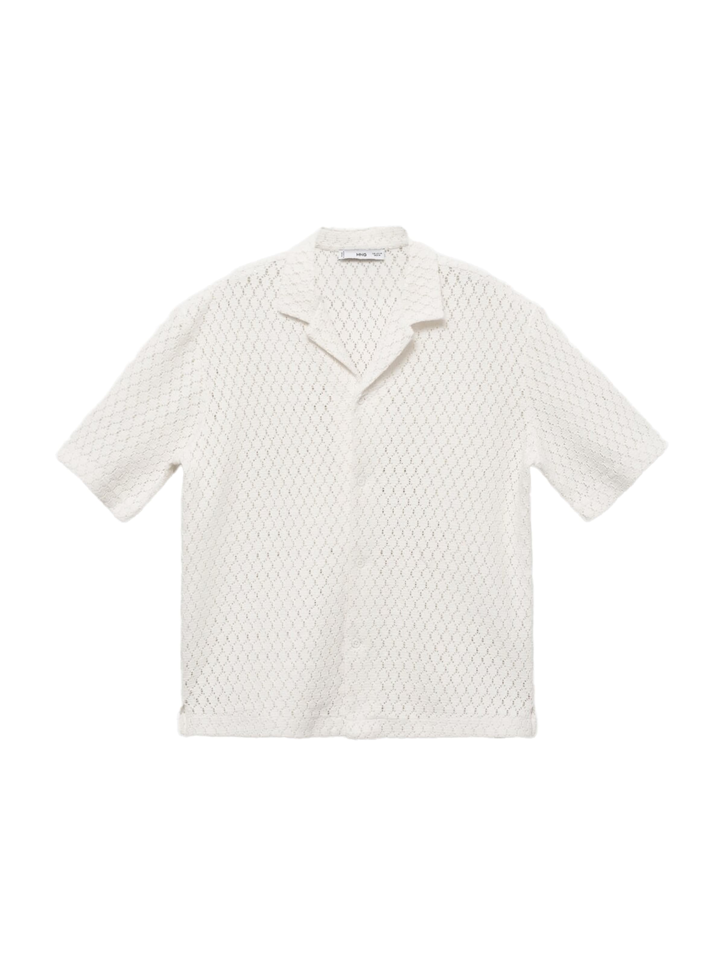 MANGO MAN Regular fit Button Up Shirt 'Ditella' in White: front