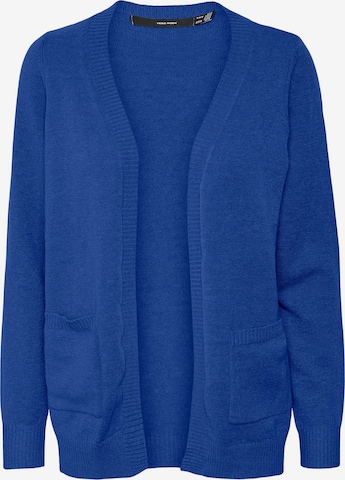 VERO MODA Knit Cardigan in Blue: front