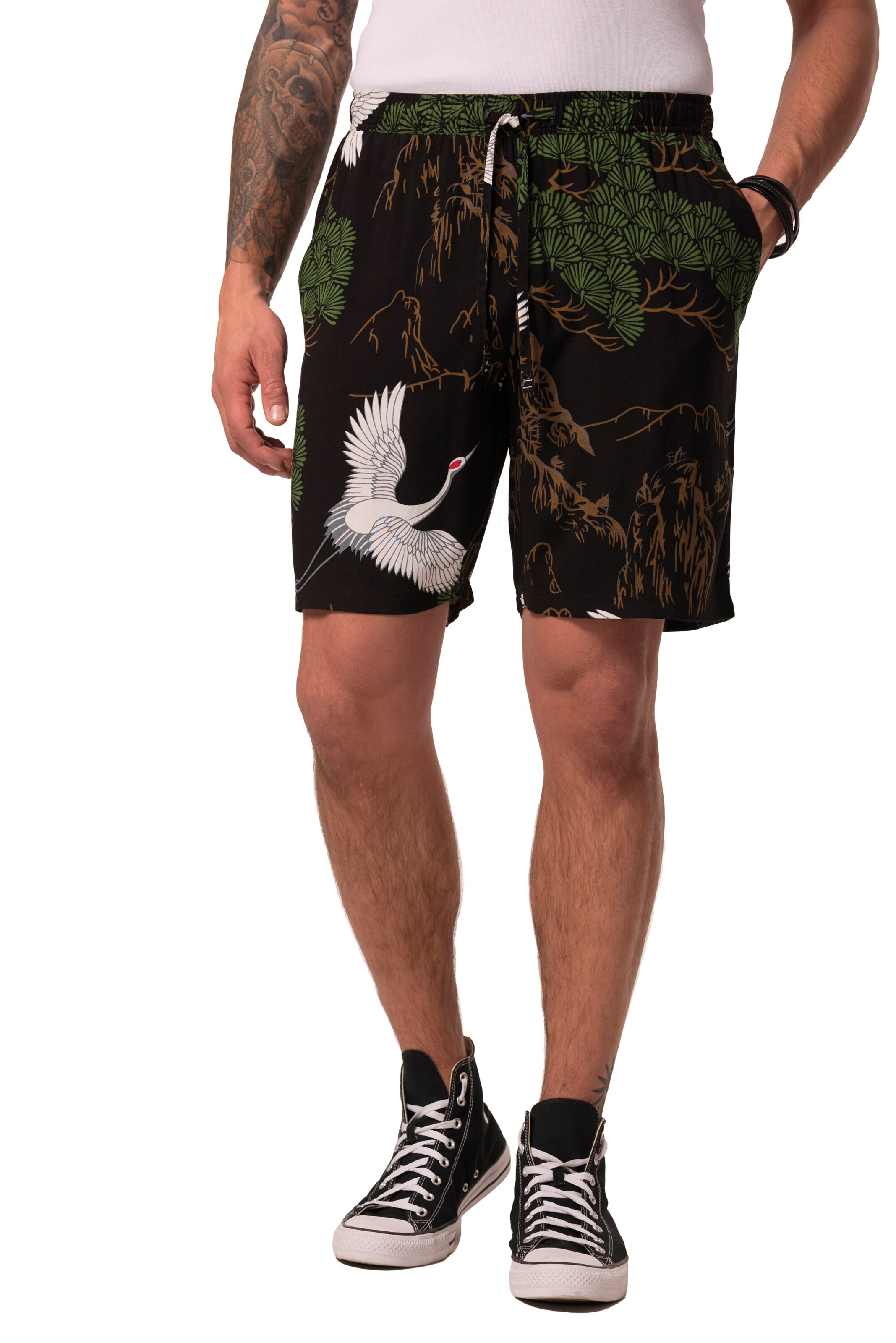 JP1880 Regular Broek 'Bermuda' in Gemengde kleuren: voorkant