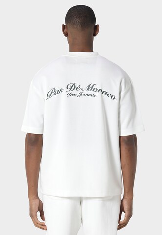 T-Shirt 'Crest' Pas De Monaco en blanc : devant