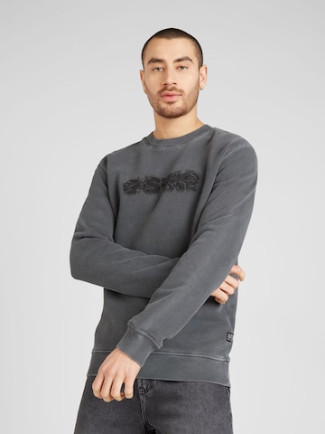 Sweat-shirt G-Star RAW en gris : devant