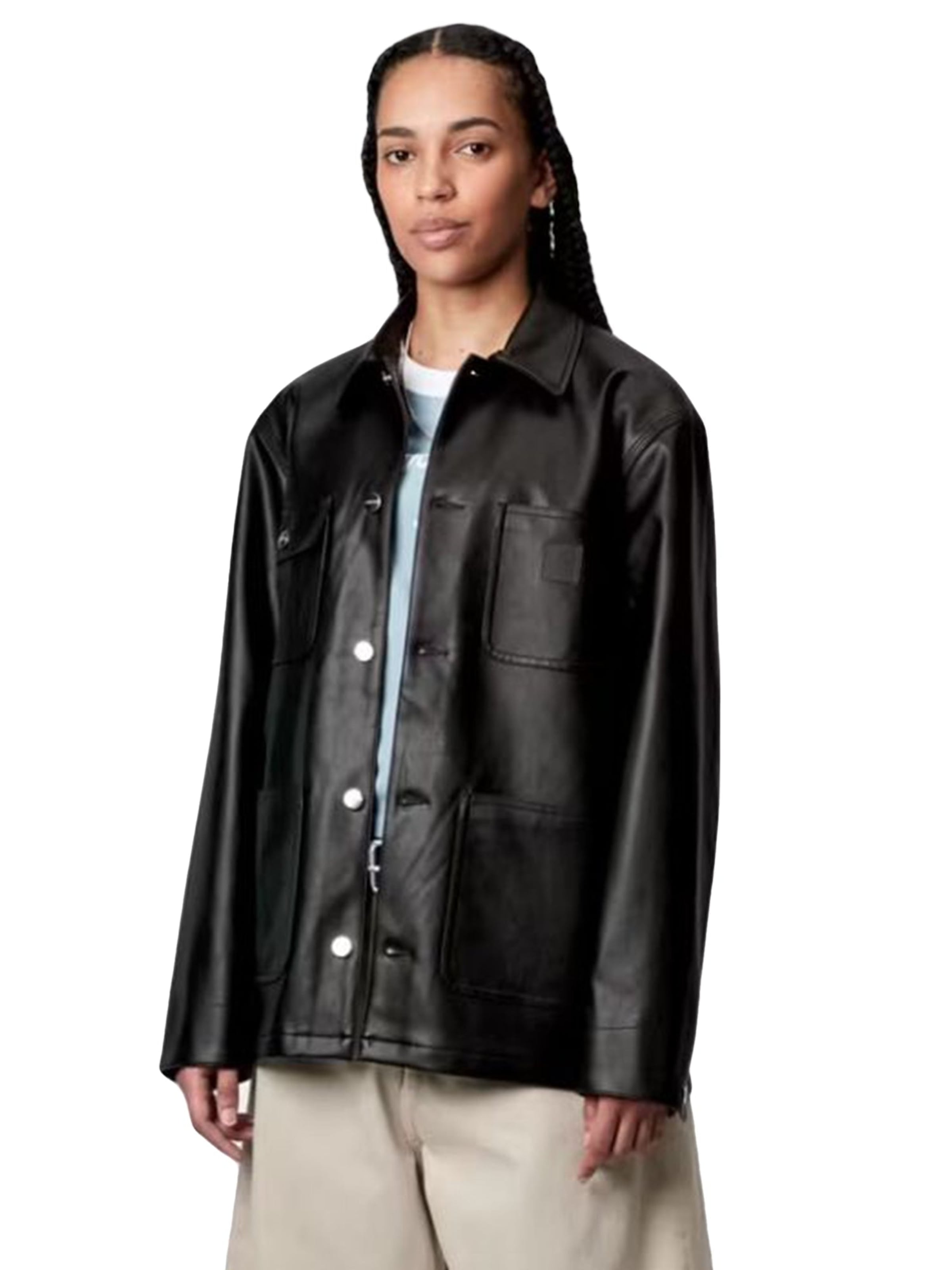 Carhartt WIP Kurtka przejściowa 'W' MICHIGAN JACKET BLACK' w kolorze czarny