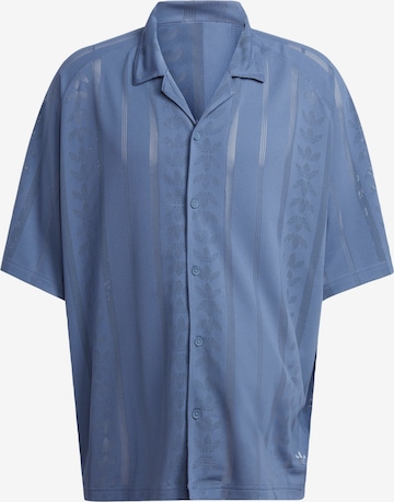 ADIDAS ORIGINALS Comfort fit Button Up Shirt in Blue: front