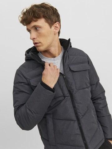 JACK & JONES Winter Jacket 'Mason' in Grey