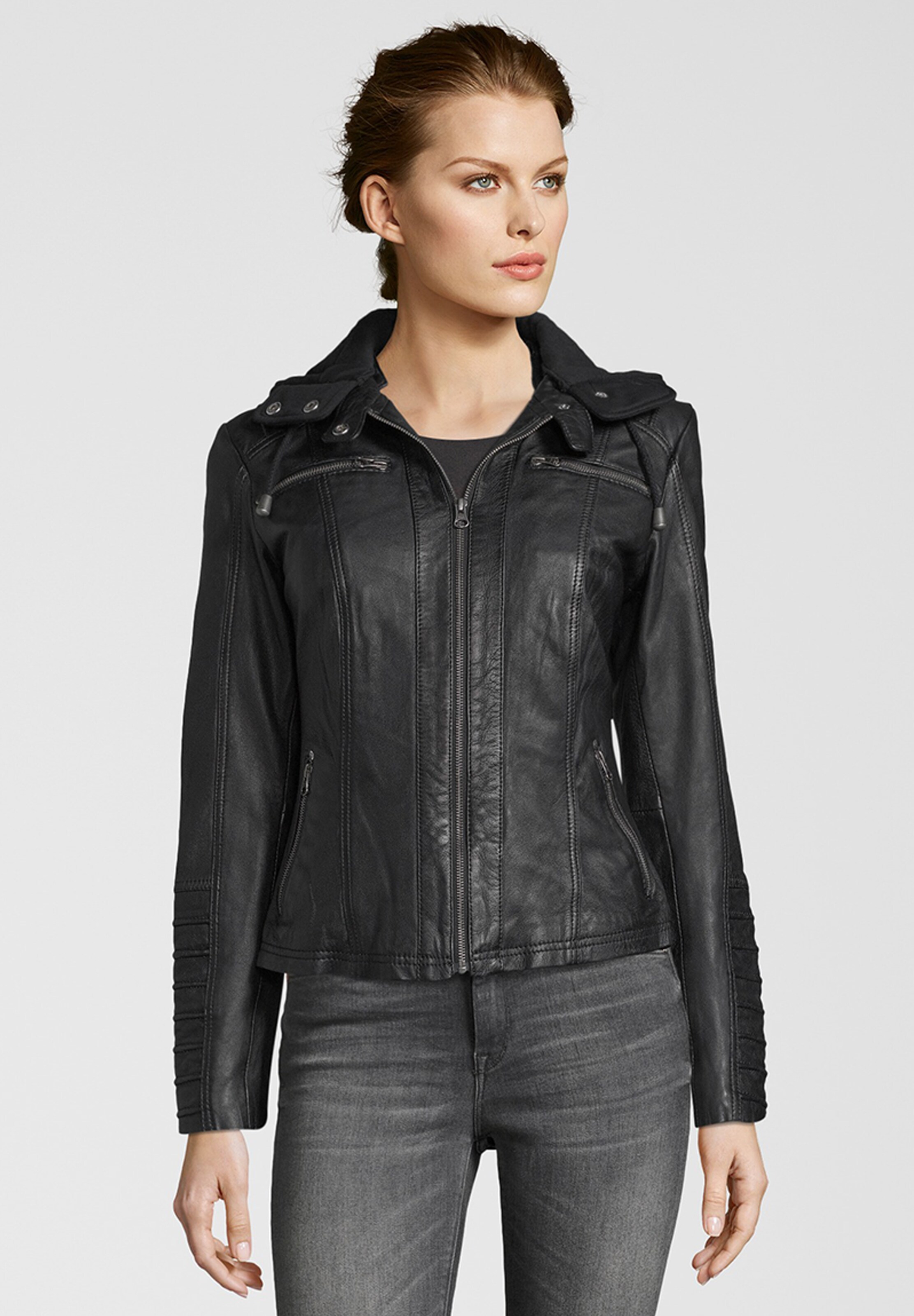 Frauen Jacken Blue Monkey Jacke in Schwarz - WI01385 Frauen Jacken Blue Monkey Jacke in Schwarz - WI01385