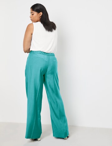 SAMOON regular Παντελόνι με τσάκιση σε πράσινο