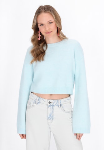 MYMO - Pullover em azul: frente