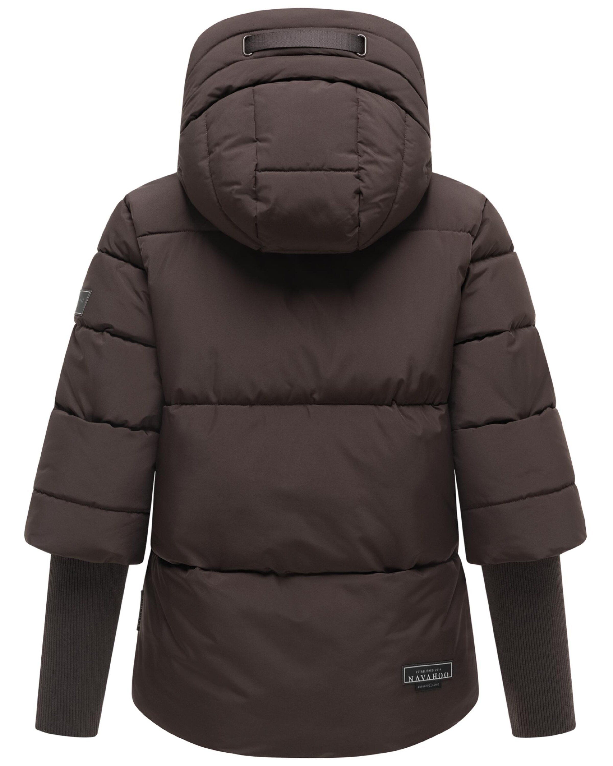 NAVAHOO Winterjas 'Lotusherz XIV' in Bruin