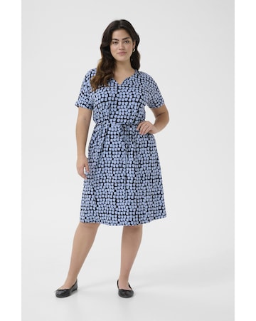 KAFFE CURVE Kleid 'Mella' in Blau: Vorderseite