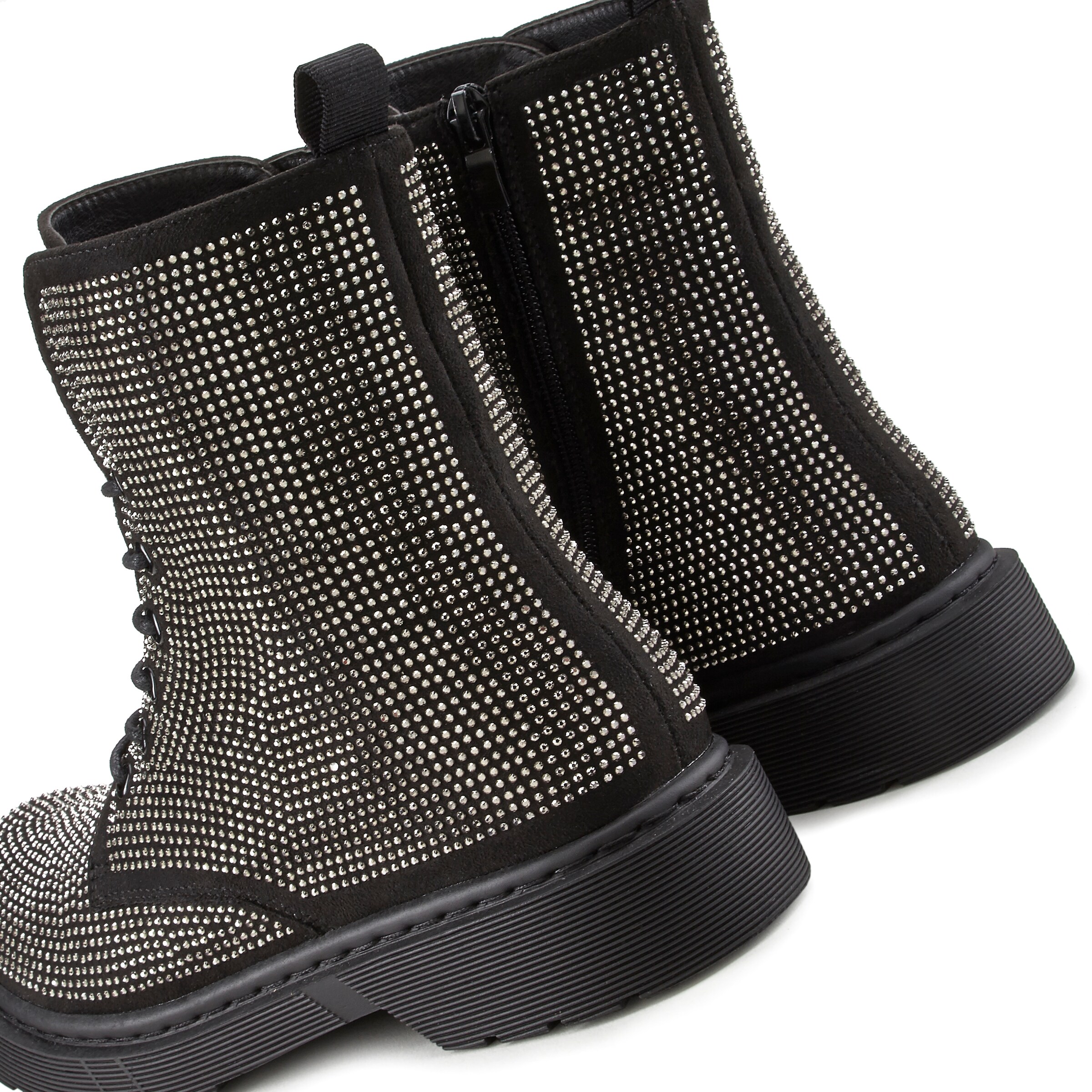 Bottines à lacets LASCANA en argent