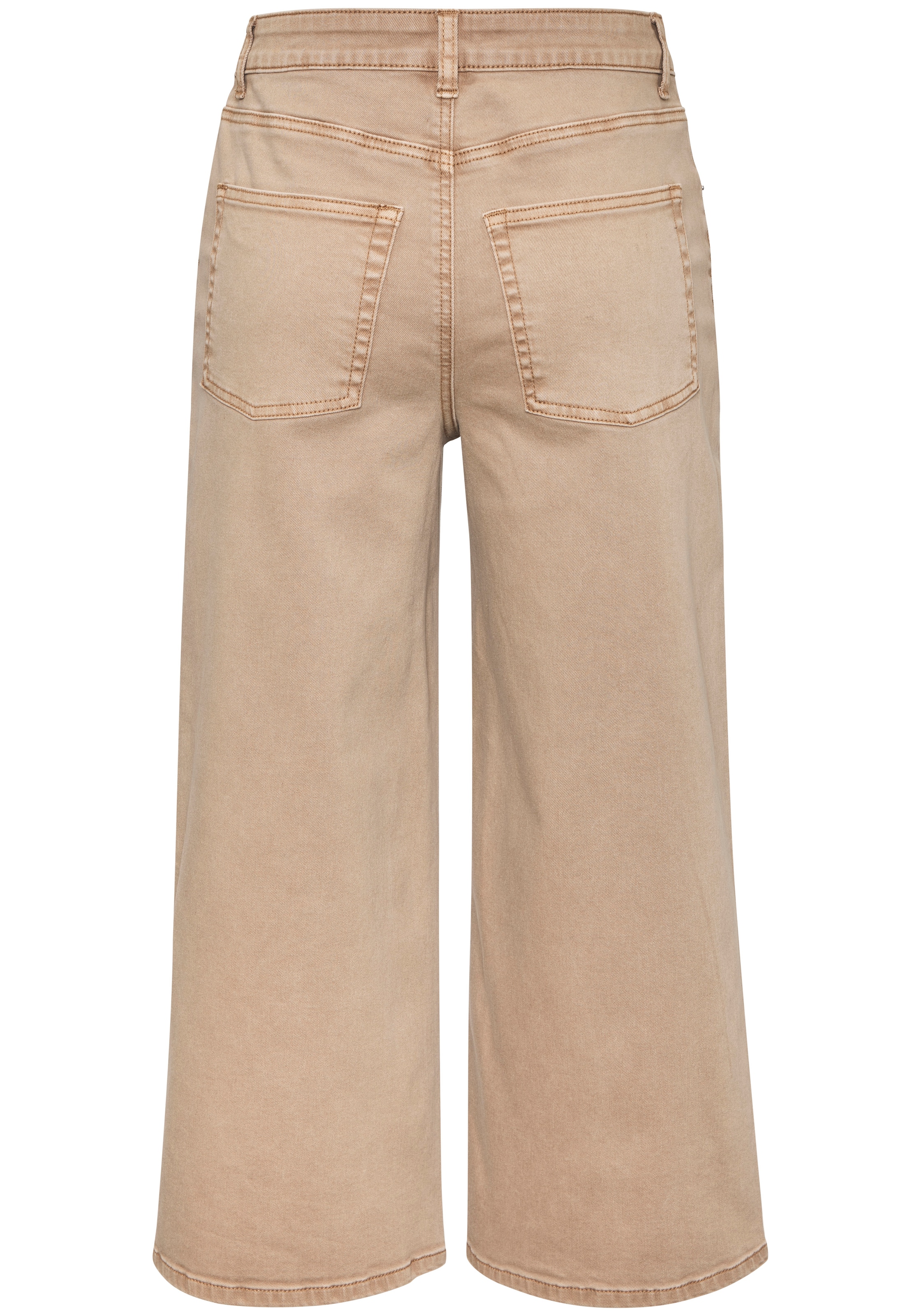 LASCANA Wide leg Jeans in Beige