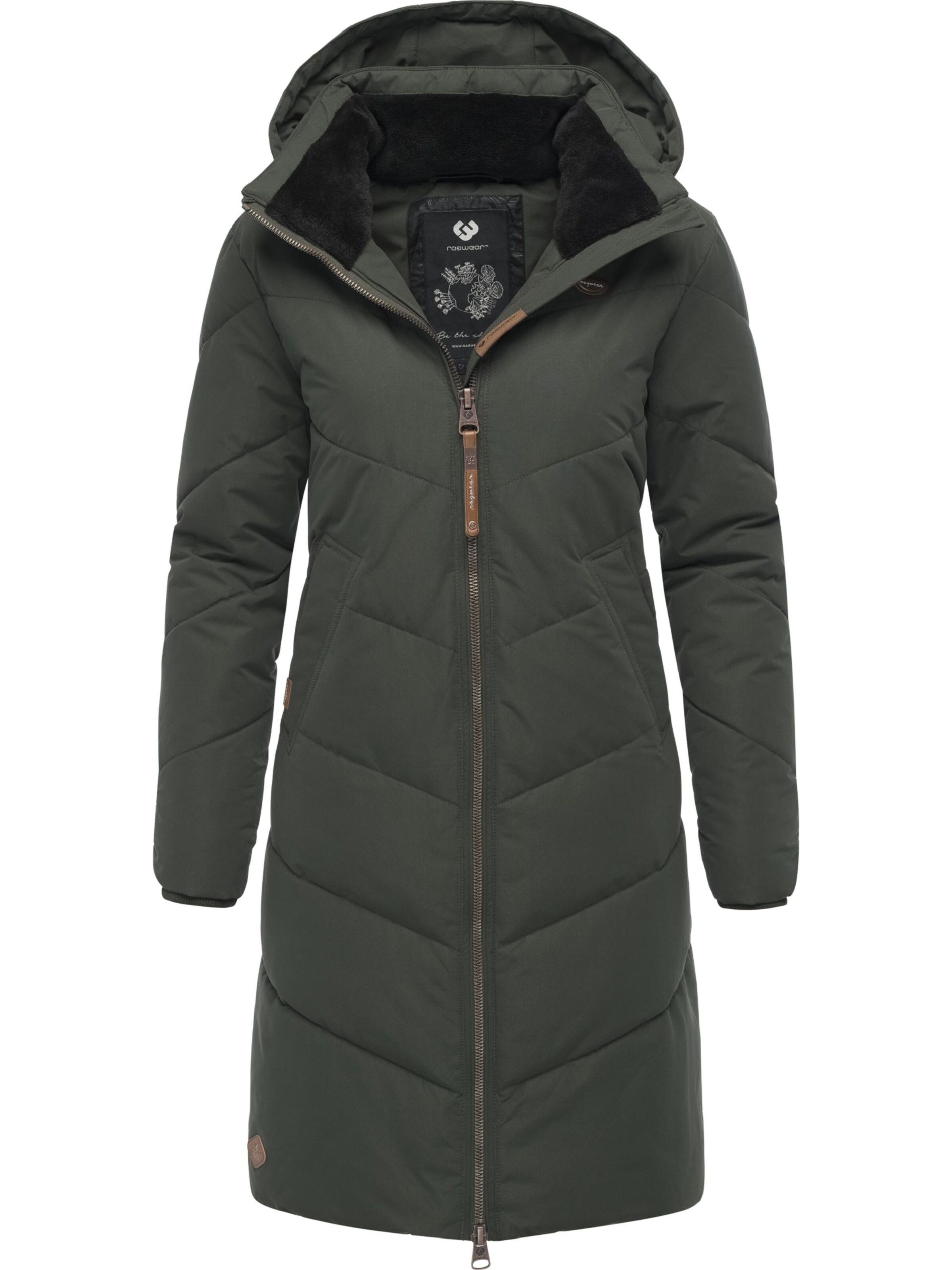 Ragwear Зимнее пальто 'Rebelka' в Зеленый: спереди