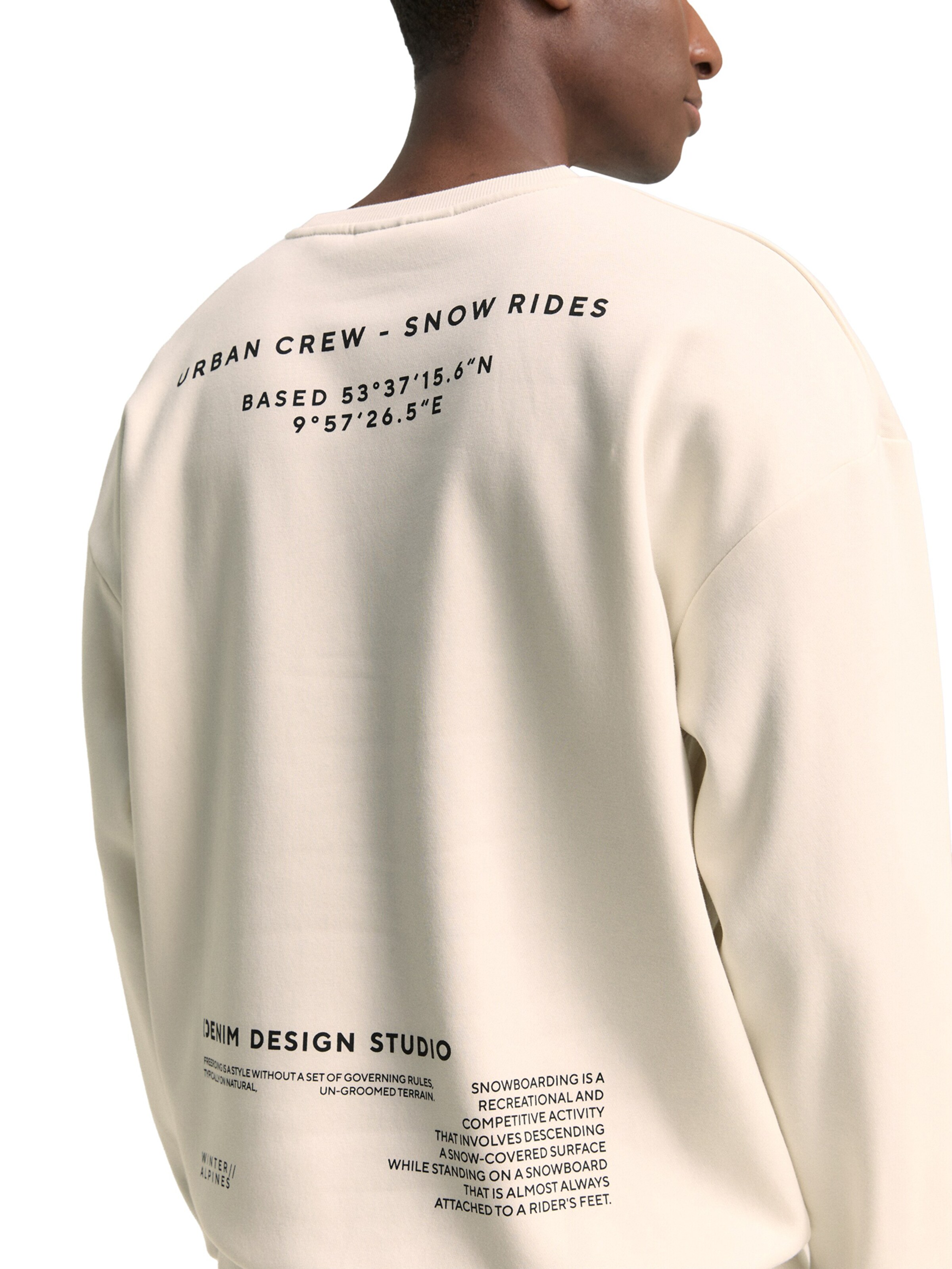 TOM TAILOR DENIM Sweatshirt in White